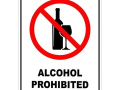 Alcohol Prohibited Sign